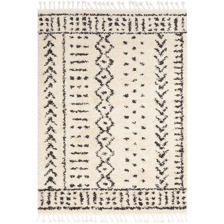 Berber Shag BBE-2311 Area Rug , With Fringe